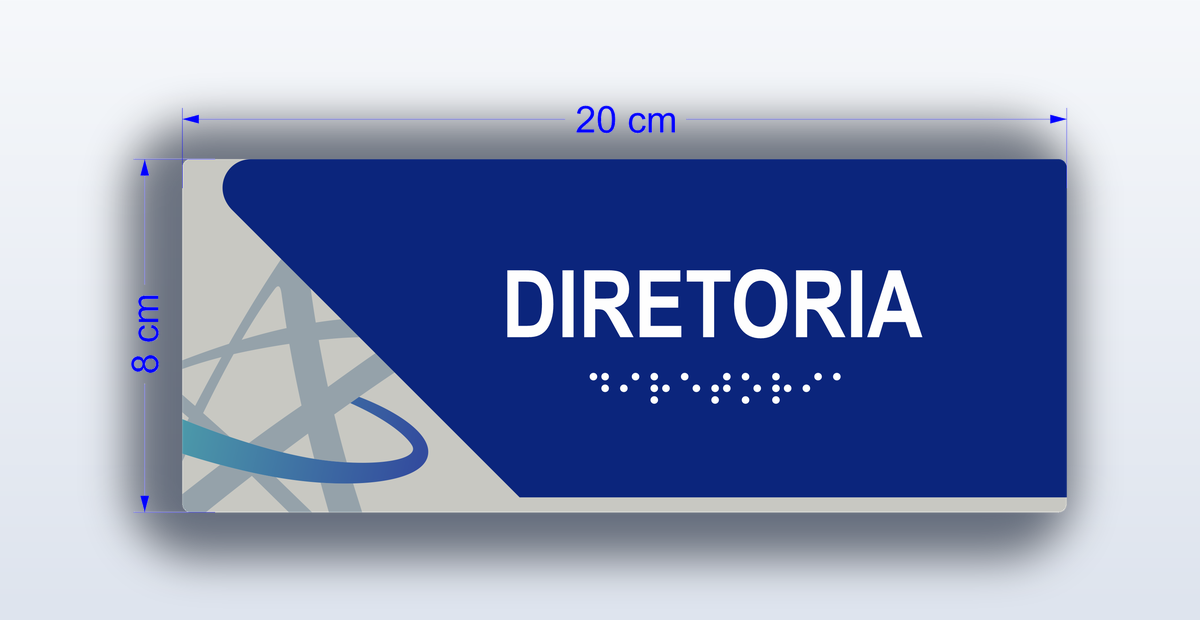 Placa Diretoria - padrão Cruzeiro do Sul