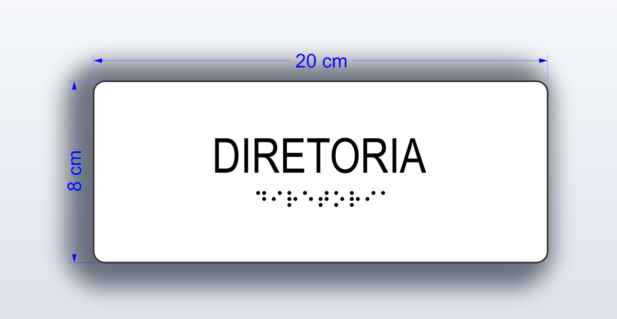 Placa Diretoria - padrão Estácio