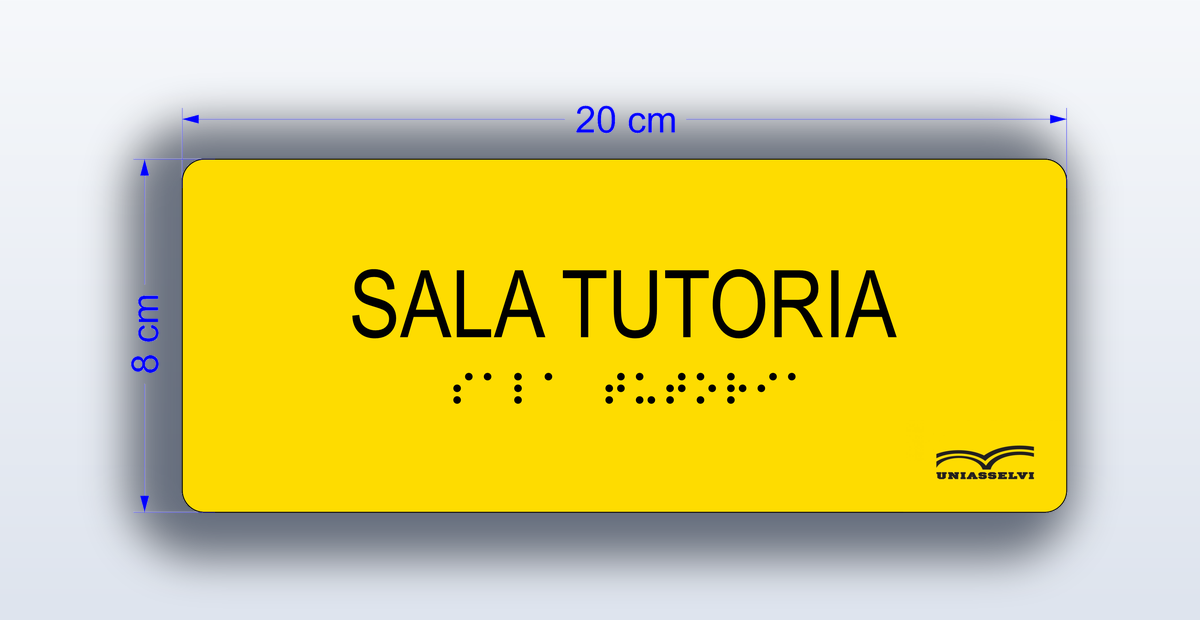 Placa Sala Tutoria - padrão Uniasselvi