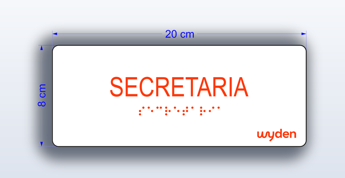 Placa Secretaria - padrão Wyden